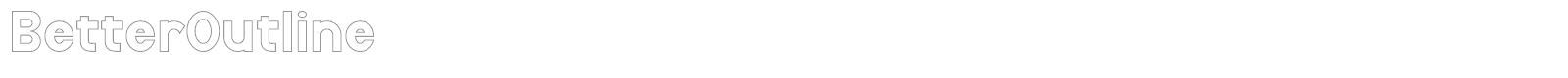 Better Outline font preview
